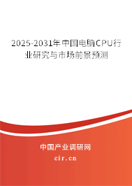 2024-2030年中國電腦CPU行業(yè)研究與市場前景預(yù)測