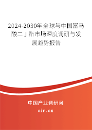 2024-2030年全球與中國富馬酸二丁酯市場深度調研與發展趨勢報告