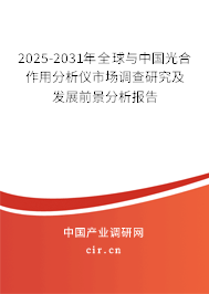 2025-2031年全球與中國光合作用分析儀市場調查研究及發(fā)展前景分析報告