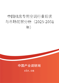 中國機房專用空調行業現狀與市場前景分析（2025-2031年）