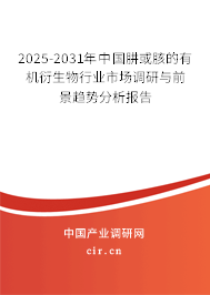 2025-2031年中國肼或胲的有機衍生物行業市場調研與前景趨勢分析報告