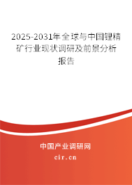 2025-2031年全球與中國鋰精礦行業現狀調研及前景分析報告