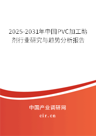 2025-2031年中國PVC加工助劑行業研究與趨勢分析報告