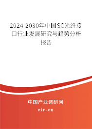 2024-2030年中國(guó)SC光纖接口行業(yè)發(fā)展研究與趨勢(shì)分析報(bào)告