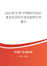 2025年全球與中國手電鉆行業發展調研與發展趨勢分析報告
