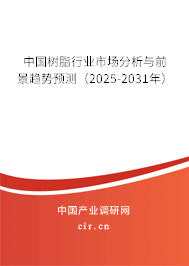 中國樹脂行業市場分析與前景趨勢預測（2025-2031年）