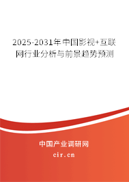 2025-2031年中國影視+互聯網行業分析與前景趨勢預測
