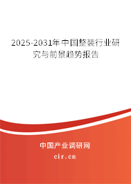 2025-2031年中國整裝行業研究與前景趨勢報告