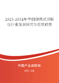 2025-2031年中國便攜式測振儀行業發展研究與前景趨勢