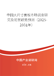 中國大尺寸面板市場(chǎng)調(diào)查研究及前景趨勢(shì)預(yù)測(cè)（2024-2030年）