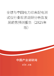 全球與中國電力綜合配電測試儀行業現狀調研分析及發展趨勢預測報告（2025年版）