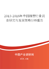 2013-2018年中國雕塑行業調查研究與發展策略分析報告