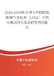 2024-2030年全球與中國垃圾填埋氣體能源（LFGE）市場全面調研與發展趨勢預測報告