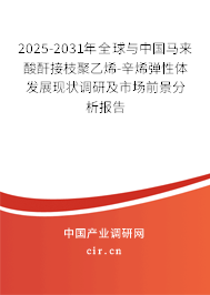 2025-2031年全球與中國(guó)馬來(lái)酸酐接枝聚乙烯-辛烯彈性體發(fā)展現(xiàn)狀調(diào)研及市場(chǎng)前景分析報(bào)告
