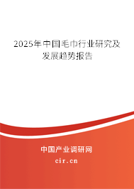 2025年中國毛巾行業(yè)研究及發(fā)展趨勢報(bào)告