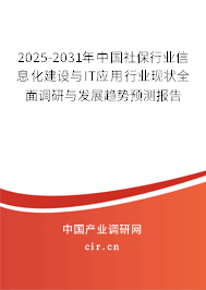 2025-2031年中國社保行業信息化建設與IT應用行業現狀全面調研與發展趨勢預測報告