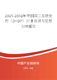 2025-2031年中國雙二五硫化劑（DHBP）行業(yè)現(xiàn)狀與前景分析報告