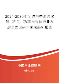 2024-2030年全球與中國碳化硅（SIC）功率半導體行業發展全面調研與未來趨勢報告