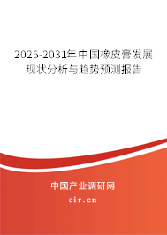2025-2031年中國橡皮膏發展現狀分析與趨勢預測報告
