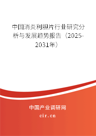 中國消炎利膽片行業研究分析與發展趨勢報告（2025-2031年）