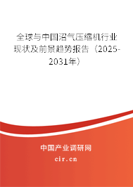 全球與中國沼氣壓縮機行業現狀及前景趨勢報告（2025-2031年）