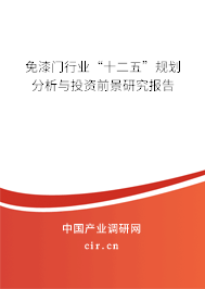 免漆門行業“十二五”規劃分析與投資前景研究報告