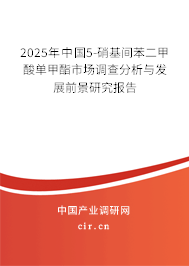 2025年中國5-硝基間苯二甲酸單甲酯市場調查分析與發展前景研究報告
