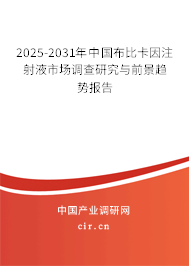 2025-2031年中國布比卡因注射液市場調查研究與前景趨勢報告
