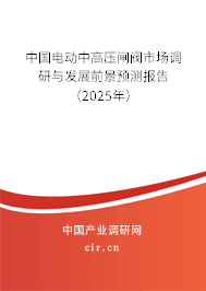 中國電動中高壓閘閥市場調研與發展前景預測報告（2025年）