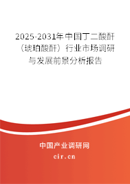2025-2031年中國丁二酸酐（琥珀酸酐）行業市場調研與發展前景分析報告