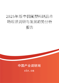 2025年版中國氟塑料制品市場現狀調研與發展趨勢分析報告