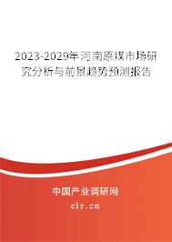 2023-2029年河南原煤市場研究分析與前景趨勢預測報告