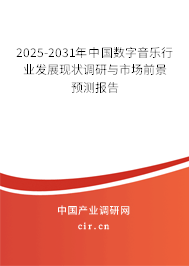 2025-2031年中國數字音樂行業發展現狀調研與市場前景預測報告