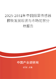 2025-2031年中國煙霧傳感器模塊發展現狀與市場前景分析報告