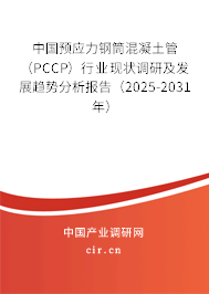 中國預應力鋼筒混凝土管（PCCP）行業(yè)現(xiàn)狀調(diào)研及發(fā)展趨勢分析報告（2025-2031年）