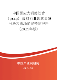 中國預應力鋼筒砼管（pccp）管材行業現狀調研分析及市場前景預測報告（2025年版）