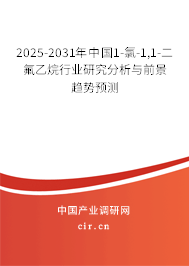 2025-2031年中國1-氯-1,1-二氟乙烷行業研究分析與前景趨勢預測