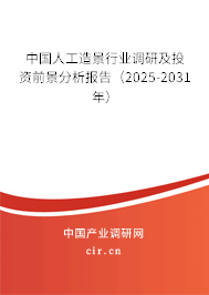 中國人工造景行業(yè)調(diào)研及投資前景分析報告（2025-2031年）