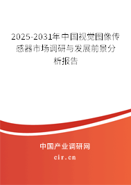 2025-2031年中國視覺圖像傳感器市場調研與發展前景分析報告