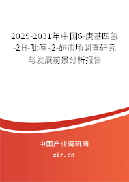 2025-2031年中國6-庚基四氫-2H-吡喃-2-酮市場調查研究與發展前景分析報告