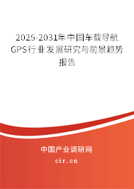 2025-2031年中國車載導航GPS行業發展研究與前景趨勢報告