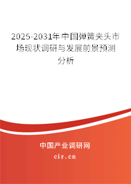 2025-2031年中國彈簧夾頭市場現(xiàn)狀調研與發(fā)展前景預測分析