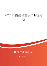 2025年福建省重點產業鏈分析