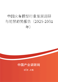 中國火車模型行業發展調研與前景趨勢報告（2025-2031年）