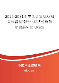 2025-2031年中國計算機及相關設備制造行業現狀分析與前景趨勢預測報告