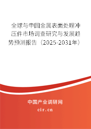 全球與中國金屬表面處理沖壓件市場調查研究與發展趨勢預測報告（2025-2031年）