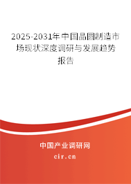 2025-2031年中國(guó)晶圓制造市場(chǎng)現(xiàn)狀深度調(diào)研與發(fā)展趨勢(shì)報(bào)告