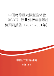 中國絕緣柵雙極型晶體管（IGBT）行業分析與前景趨勢預測報告（2025-2031年）