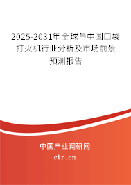 2025-2031年全球與中國口袋打火機行業分析及市場前景預測報告