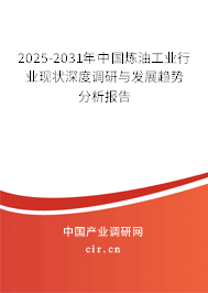 2025-2031年中國煉油工業行業現狀深度調研與發展趨勢分析報告